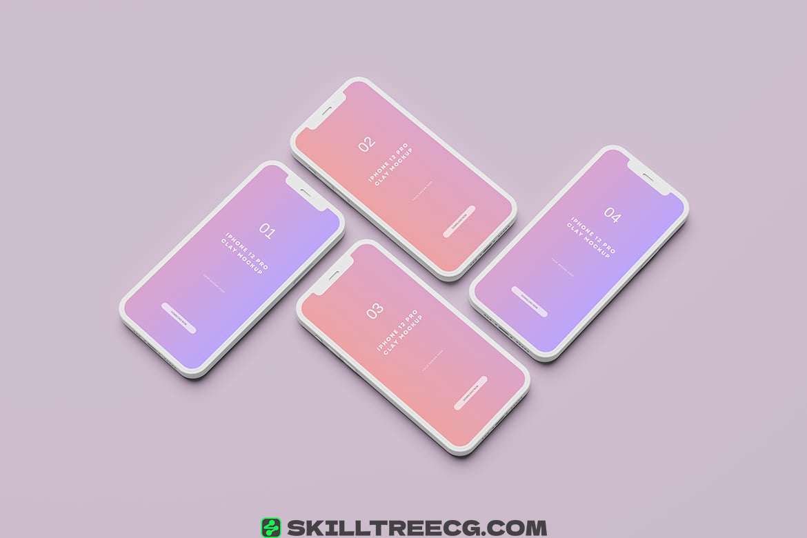 图片[5]-Phone 12 Pro Clay Mockup（826720）-技能树